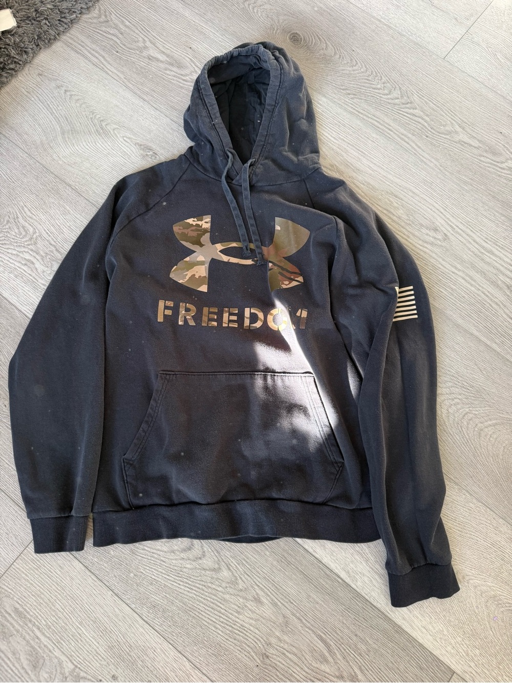 Under Armour Black Hoodie with Camo Logo